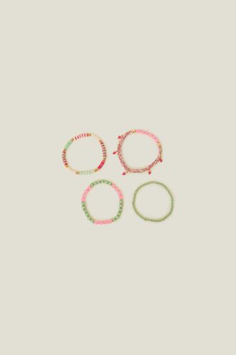 Womens 4-Pack Printed Stretch Bracelets - - One Size - NastyGal UK (+IE) - Modalova