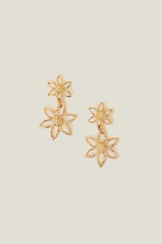 Womens Flower Statement Earrings - - One Size - Accessorize - Modalova