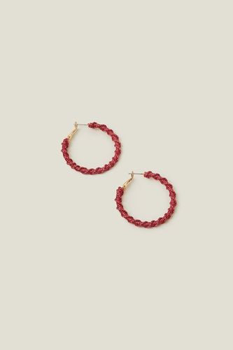 Womens Twist Thread Hoop Earrings - - One Size - NastyGal UK (+IE) - Modalova