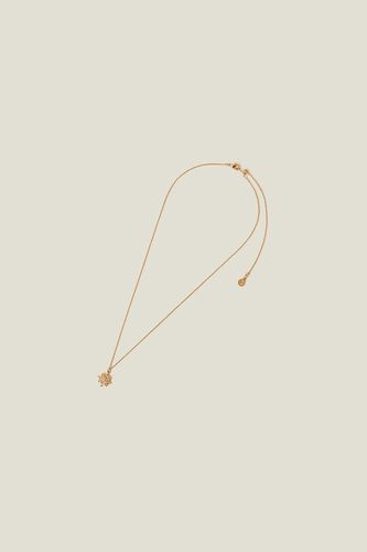 Womens 14ct Gold-Plated Square Pendant Necklace - - One Size - Accessorize - Modalova