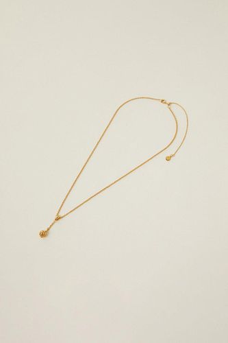 Womens 14ct Gold-Plated Bead Y-Necklace - - One Size - NastyGal UK (+IE) - Modalova