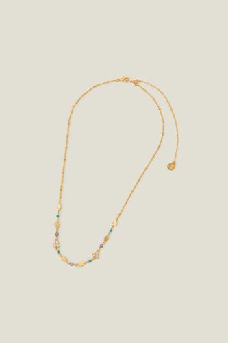 Womens 14ct Gold-Plated Bead Bobble Chain Necklace - - One Size - Accessorize - Modalova