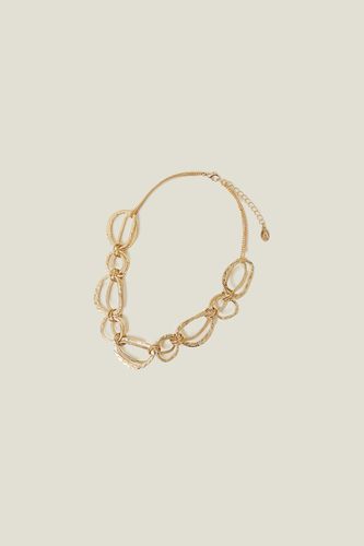Womens Textured Metal Circle Necklace - - One Size - NastyGal UK (+IE) - Modalova