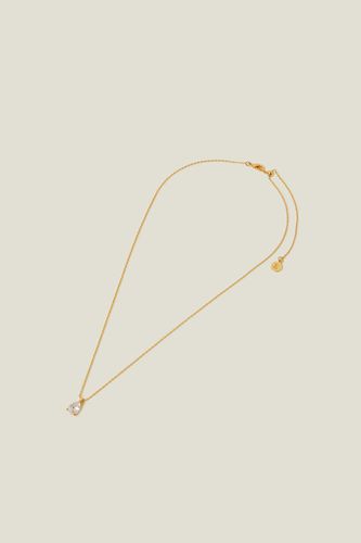 Womens 14ct Gold-Plated Pear Drop Crystal Pendant - - One Size - NastyGal UK (+IE) - Modalova