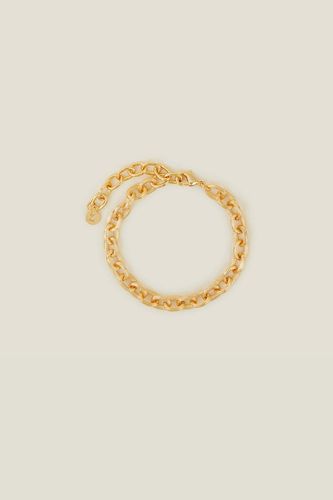 Womens 14ct Gold-Plated Chunky Curb Chain Bracelet - - One Size - Accessorize - Modalova