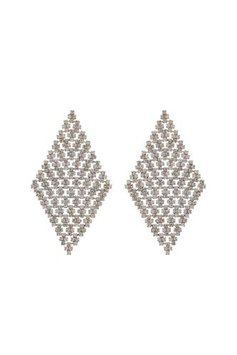 Womens Gold Crystal Diamond Drop Earrings - - One Size - NastyGal UK (+IE) - Modalova