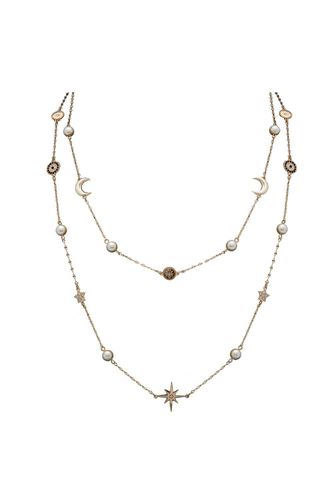 Womens Gold Celestial Multirow Necklace - - One Size - NastyGal UK (+IE) - Modalova