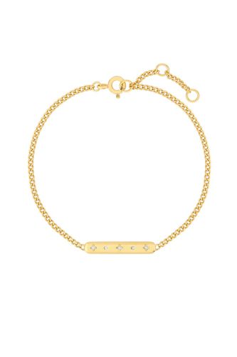 Womens 14K Real Gold Plated Recycled Bar Bracelet - Gift Pouch - - One Size - NastyGal UK (+IE) - Modalova