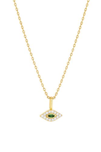 Womens 14K Real Gold Plated Recycled Evil Eye Pendant Necklace - Gift Pouch - - One Size - NastyGal UK (+IE) - Modalova