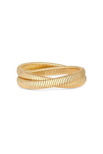 Womens Mood Gold Spiral Double Cuff Bracelet - - One Size - NastyGal UK (+IE) - Modalova