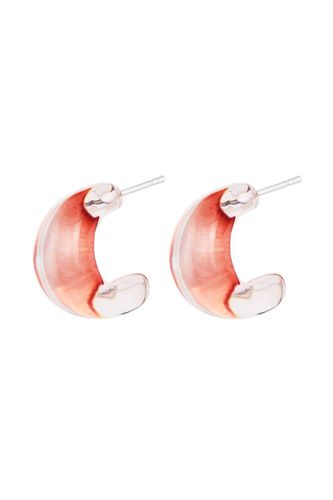 Womens Tapered Resin Hoop Earrings - One Size - Mood - Modalova