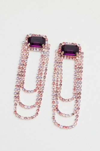 Womens Rose Gold Multicoloured Cupchain Drop Earrings - - One Size - NastyGal UK (+IE) - Modalova