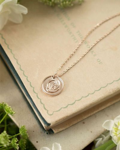 Womens Rose Short Necklace - Rose Gold - - One Size - Fable England - Modalova