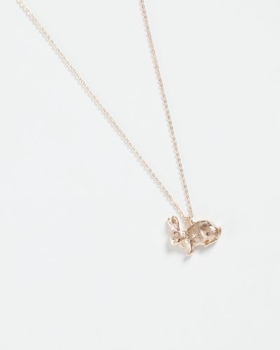 Womens Rose Gold Rabbit Long Necklace - - One Size - NastyGal UK (+IE) - Modalova