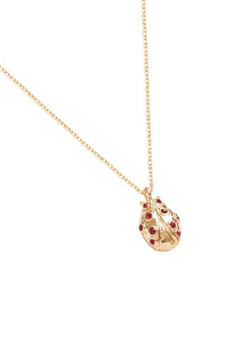 Womens Gold Ladybird Short Necklace - - One Size - Fable England - Modalova