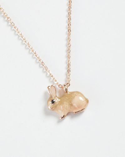 Womens Enamel Rabbit Long Necklace - - One Size - NastyGal UK (+IE) - Modalova