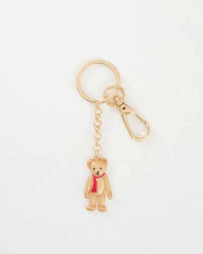 Womens Enamel Teddy Bear Key Ring - - One Size - NastyGal UK (+IE) - Modalova
