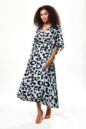Womens Animal Print Maxi Wrap Dress With Kimono Sleeves In - 10 - NastyGal UK (+IE) - Modalova