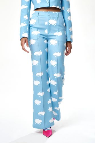 Womens Cloud Print Suit Trousers in - 14 - NastyGal UK (+IE) - Modalova