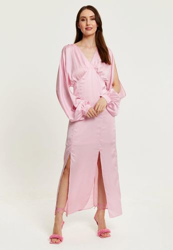 Womens Light Maxi Dress With Sleeve Slits - 10 - Liquorish - Modalova