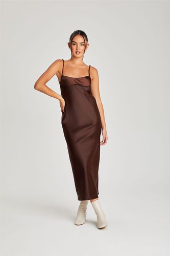Womens Satin Underbust Midi Dress - - 10 - NastyGal UK (+IE) - Modalova