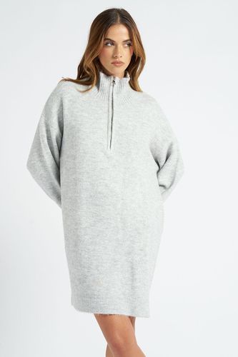 Womens Plain Oversized Half Zip Dress - - M - NastyGal UK (+IE) - Modalova