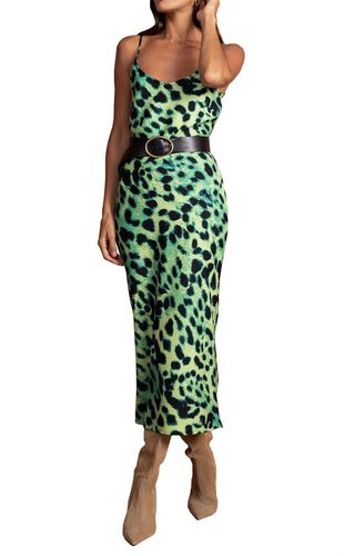 Womens Sienna Floral Print Midaxi Dress Adjustable Scoop Neck Outfit - - 6 - Dancing Leopard - Modalova