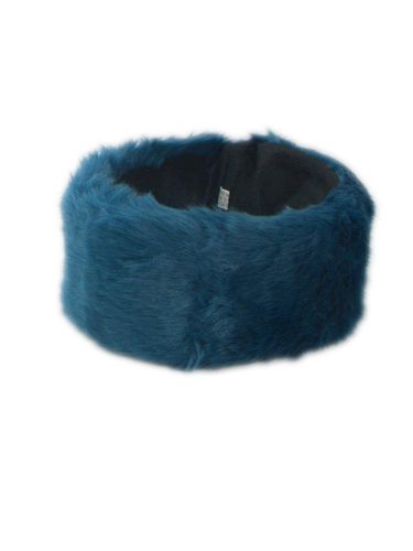 Womens Soft Faux Fur Headband in Teal - - One Size - SVNX - Modalova