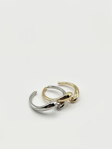 Womens Two pack mixed metal rings in silver and gold - - One Size - NastyGal UK (+IE) - Modalova