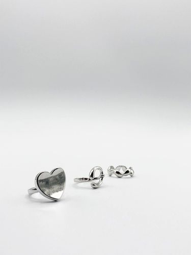 Womens Silver Rings 3 Pack - - One Size - NastyGal UK (+IE) - Modalova