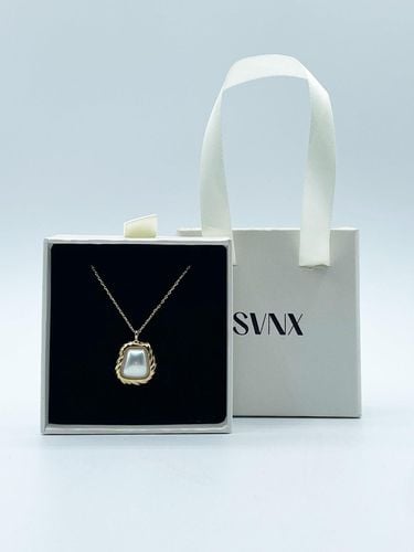 Womens Pearl Square Pendant Necklace in Gold - - One Size - SVNX - Modalova