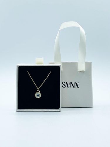Womens Circle Lock Necklace in Gold - - One Size - SVNX - Modalova