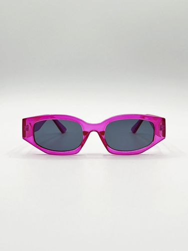 Womens Angular Sunglasses in Translucent Hot - One Size - SVNX - Modalova