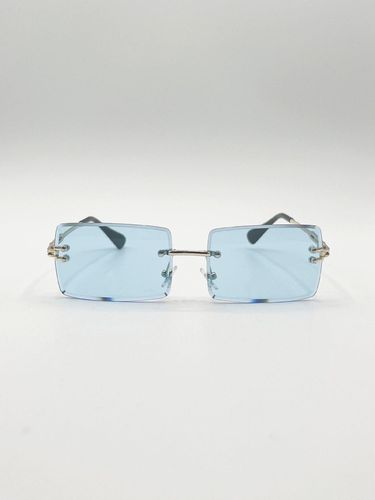 Womens Frameless Square Sunglasses in Pale - One Size - SVNX - Modalova