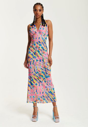 Womens Maxi Dress With Multicolour Rainbow Print - 12 - House of Holland - Modalova