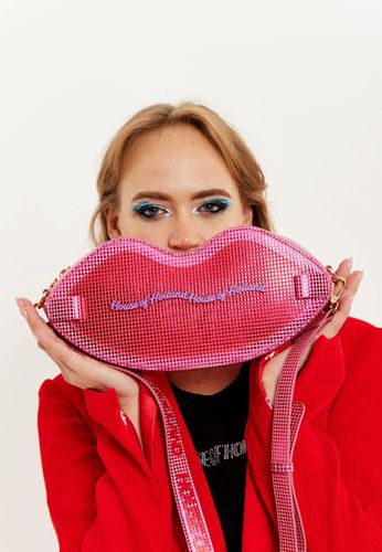Womens Lip Shape Shoulder Bag In With Acrylic Front - One Size - NastyGal UK (+IE) - Modalova