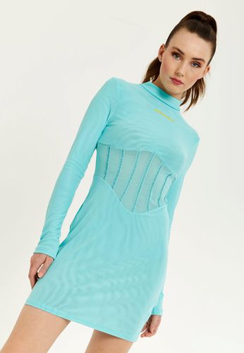 Womens High Neck Corset Dress - 8 - NastyGal UK (+IE) - Modalova