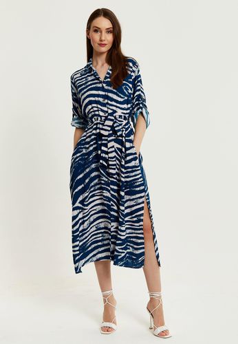 Womens Zebra Print Midi Shirt Dress - 6 - NastyGal UK (+IE) - Modalova