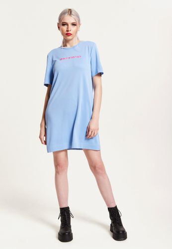 Womens Tencel T-Shirt Dress With Logo Embroidery - L - NastyGal UK (+IE) - Modalova