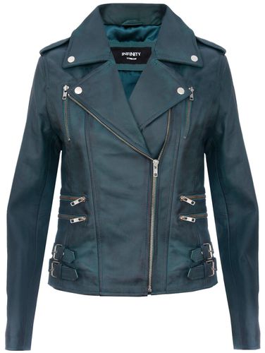 Womens Leather Brando Biker Jacket-Loddon - - 16 - NastyGal UK (+IE) - Modalova