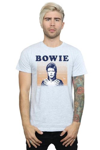 Orange Stripes T-Shirt - Grey - XXL - David Bowie - Modalova
