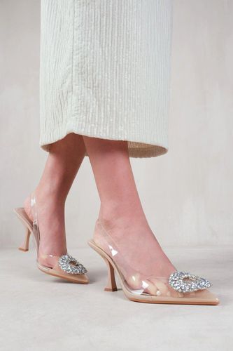 Womens 'Opal' Perspex Low Heel Sandals With Embellished Detail - - 3 - NastyGal UK (+IE) - Modalova