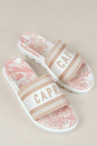 Womens 'Moon' Flat Sandal With Text Detailing And Printed Sole - - 7 - NastyGal UK (+IE) - Modalova