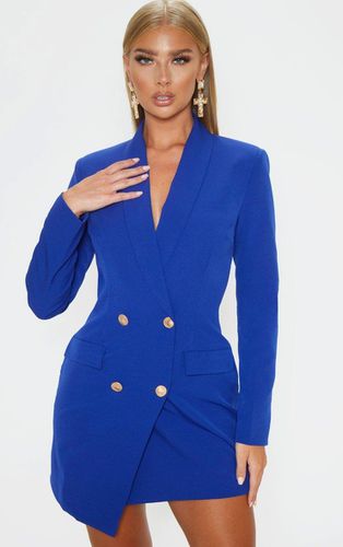 Womens Gold Button Blazer Dress - 6 - NastyGal UK (+IE) - Modalova
