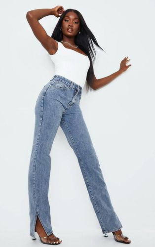 Womens Tall Vintage Wash Split Hem Jeans - - 6 - NastyGal UK (+IE) - Modalova