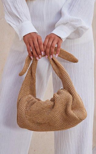 Womens Nude Straw Knott Grab Bag - - One Size - NastyGal UK (+IE) - Modalova