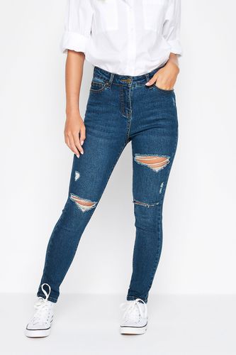 Womens Petite Distressed Skinny Jeans - - 6 - PixieGirl - Modalova