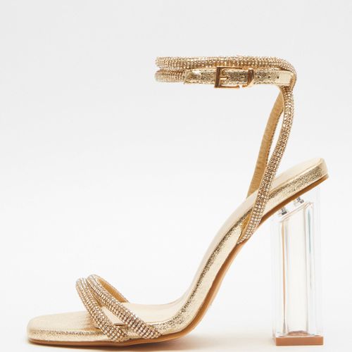 Womens Diamante Clear Heeled Sandals - - 8 - NastyGal UK (+IE) - Modalova