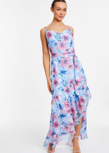 Womens Chiffon Floral Ruffle Maxi Dress - - 8 - NastyGal UK (+IE) - Modalova