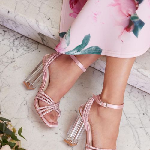Womens Diamante Strap Heeled Sandals - - 6 - NastyGal UK (+IE) - Modalova